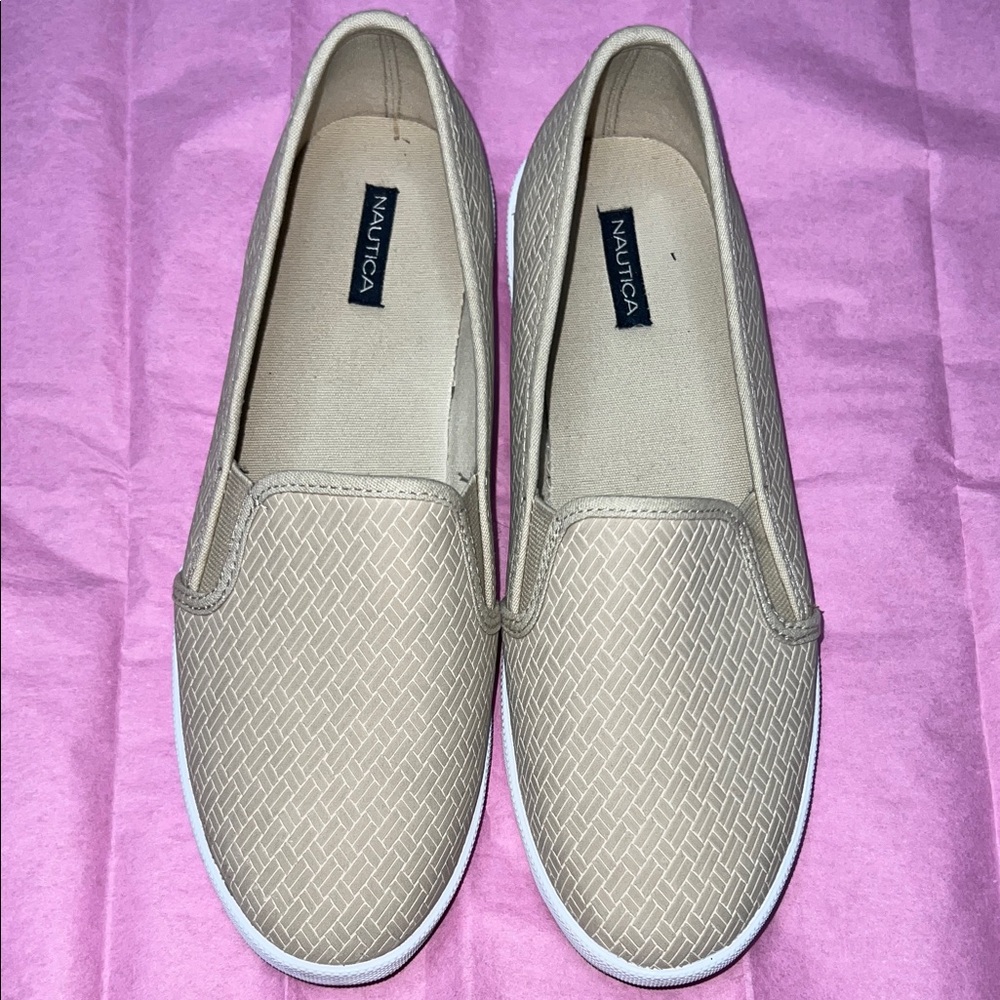 Nautica Women's Tan Slip-On Loafers